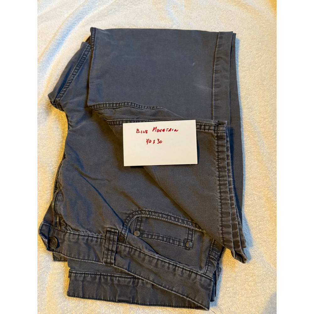 Blue Mountain Cargo Work Pants Gray 40x30